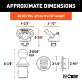 Curt 60618 Gooseneck Kit, For: Ram Puck System