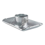 Curt 28273 Jack Foot, For: 2 in Dia Tube, 2000 lb, Pin-On Locking, Steel, Clear Zinc