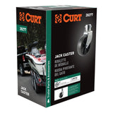 Curt 28277 Jack Caster, 1200 lb, Pin-On Locking, Poly, Clear Zinc