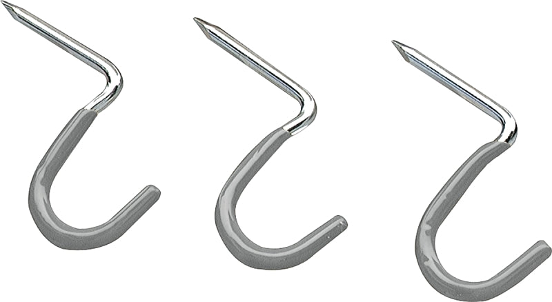 Crawford HS16 Series Storage Hook, 1 in Projection, 5.8 in H, 4-1/2 in W, 9.8 in L, 20 lb, Hammer-In Mounting, Steel