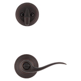 Kwikset Signature Series 991TNL 11P Combination Lockset, Lever Handle, Tustin Design, Venetian Bronze, 2 Grade, Zinc