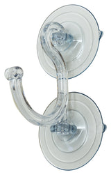 Adams 5750-86-5034 Heavy-Duty Suction Cup Hook, Polycarbonate, Clear, Pack of 6