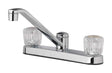 OakBrook Essentials Two Handle Chrome Kitchen Faucet