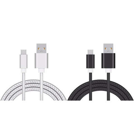 FabCordz 6 ft. L USB Charging and Sync Cable 2 pk