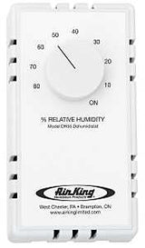 Air King DH55 Humidity Sensing Switch, White, For: Exhaust Fans