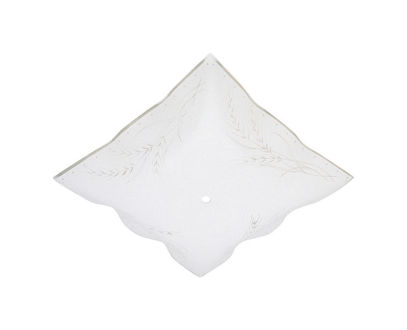 Westinghouse Square White Glass Fan/Fixture Shade 1 pk, Pack of 10