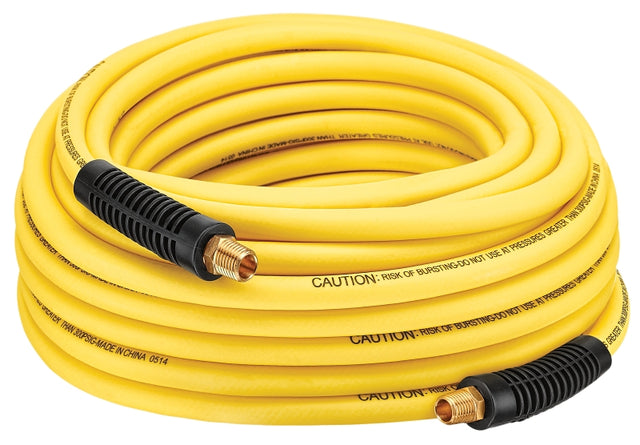 Bostitch HOPB1450 Air Hose, 1/4 in OD, 50 ft L, 300 psi Pressure, PVC/Rubber, Yellow