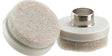 Shepherd Hardware 9933 Furniture Pad, Round, 7/8 in Dimensions, Felt Cloth, Almond, 8 PK