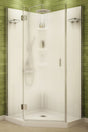 Maax Papaya 105545-000-129103 Shower Kit, 36 in L, 36 in W, 72 in H, Polystyrene, Chrome-Plated, Neo-Angle