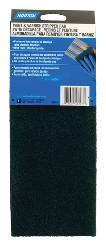 Norton 48147 Hand Pad, Green, 11 in L, 4-3/8 in W