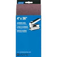 Norton 48660 Sanding Belt, 4 in W, 36 in L, 120 Grit, Medium, Aluminum Oxide Abrasive