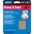 Norton 48302 Multi-Stand Sheet, 4-1/2 in W, 5-1/2 in L, 60 Grit, Coarse, Aluminum Oxide Abrasive, Paper Backing