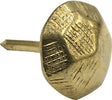 Hillman 122691 Furniture Nail, Brass, Hammered Head, Pack of 6
