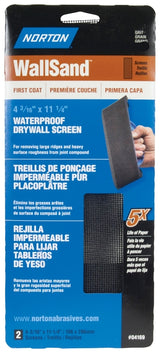 Norton 07660768320 Drywall Sanding Screen, 11-1/4 in L, 4-3/16 in W, 150 Grit, Medium, Paper Abrasive, 2-Sheet