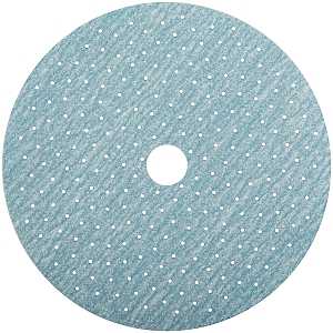 Norton 04041 Sanding Disc, 5 in Dia, 11/16 in Arbor, Coated, P320 Grit, Extra Fine, Alumina Ceramic Abrasive, Spiral