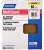 Norton MultiSand 07660768108 Sanding Sheet, Brown, 11 in L, 9 in W, Coarse, 60 Grit