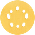 Norton 04061 Sanding Disc, 5 in Dia, Coated, P100 Grit, Medium, Aluminum Oxide Abrasive, Paper Backing, Universal Vacuum