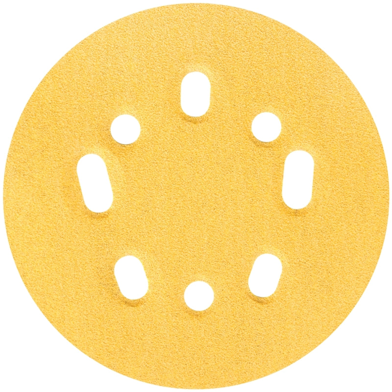 Norton 04061 Sanding Disc, 5 in Dia, Coated, P100 Grit, Medium, Aluminum Oxide Abrasive, Paper Backing, Universal Vacuum