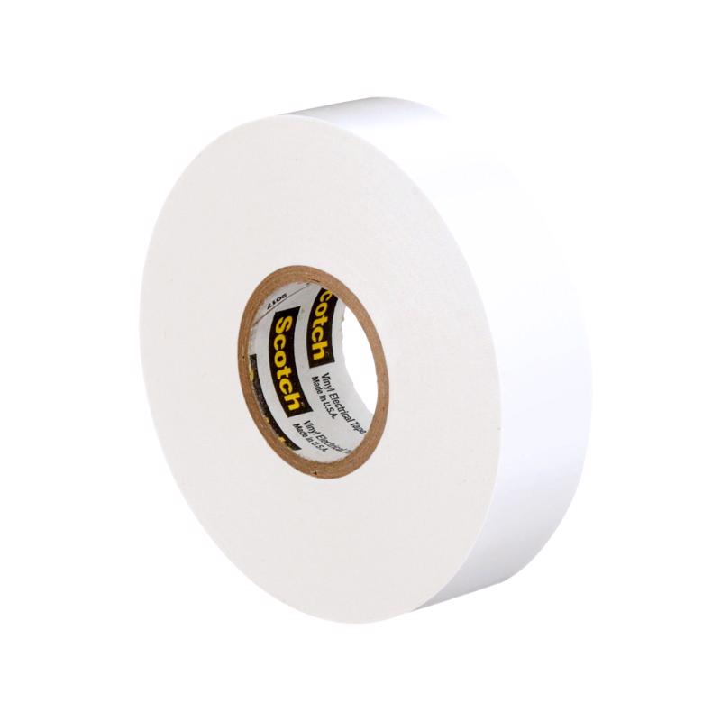 Scotch 3/4 in. W X 66 ft. L White Vinyl Electrical Tape, Pack of 10