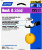 Norton Hook & Sand Series 07660701635 Vacuum Disc, 6 in Dia, P220 Grit, Very Fine, Aluminum Oxide Abrasive, 6-Hole