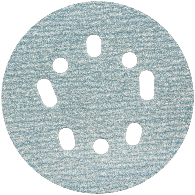 Norton ProSand Series 07660768354 Vacuum Disc, 5 in Dia, Coated, 80 Grit, Coarse, Ceramic Alumina Abrasive, 8-Hole