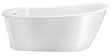 Maax Sax 105797-000-002 Bathtub, 38 to 44 gal Capacity, 60 in L, 32 in W, 25 in H, Free-Standing Installation, White