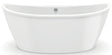 Maax Delsia 6636 Series 106193-000-002 Bathtub, 59 gal, 66 in L, 36 in W, 26-5/8 in H, Free-Standing Installation, White