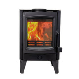 Cleveland Iron Works F500085 St. Claire Wood Stove, 16.7 in W, 14.6 in D, 26.7 in H, 130 lb Heating, Cast Iron, Black