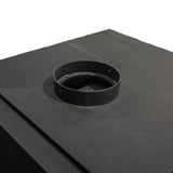 Cleveland Iron Works F500105 Small Stove, 20 in W, 28-3/4 in D, 31 in H, 2000 sq-ft Heating, Cast Iron/Steel, Black