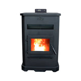 Mr. Heater F500205 Large Pellet Stove, 24.49 in W, 28.35 in D, 42.13 in H, 49,000 Btu Heating, Cast Iron/Steel