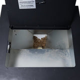 Mr. Heater F500205 Large Pellet Stove, 24.49 in W, 28.35 in D, 42.13 in H, 49,000 Btu Heating, Cast Iron/Steel
