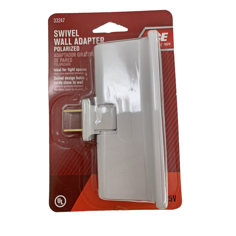 Ace Polarized 3 outlets Swivel Tap Adapter 1 pk, Pack of 5