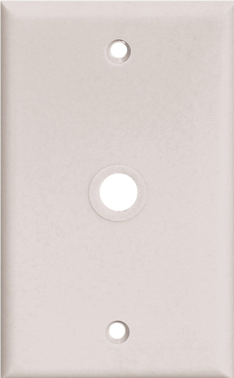 Eaton Wiring Devices PJ11 PJ11W Wallplate, 4-1/2 in L, 2-3/4 in W, 1 -Gang, Polycarbonate, White, High-Gloss