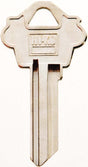 Hy-Ko 11010WK2 Key Blank, Brass, Nickel, For: Weslock House Locks and Padlocks, Pack of 10