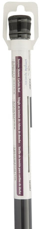 Simple Spaces SD-SR41-BK Shower Curtain Rod, 7.5 lb, 41 to 76 in L Adjustable, 1 in Dia Rod, Steel, Matte