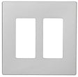 Eaton Cooper Wiring PJ PJS262SG-SP-L Wallplate, 4.87 in L, 4.94 in W, 2 -Gang, Polycarbonate, Silver Granite, Pack of 6