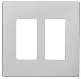 Eaton Cooper Wiring PJ PJS262SG-SP-L Wallplate, 4.87 in L, 4.94 in W, 2 -Gang, Polycarbonate, Silver Granite, Pack of 6