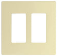 Eaton Cooper Wiring PJ PJS262LA Wallplate, 4.87 in L, 4.94 in W, 2 -Gang, Polycarbonate, Light Almond, High-Gloss