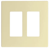 Eaton Cooper Wiring PJ PJS262LA Wallplate, 4.87 in L, 4.94 in W, 2 -Gang, Polycarbonate, Light Almond, High-Gloss