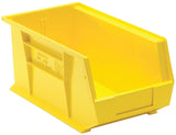 Quantum Storage Systems RQUS240YL Hang and Stack Bin, 60 lb, Polypropylene, Yellow, 14-3/4 in L, 8-1/4 in W