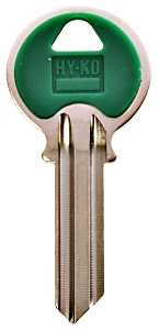 Hy-Ko 13005Y1 Color Head Key, Nickel, Brass/Plastic, Pack of 5