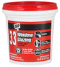 DAP 12121 Window Glazing, Paste, White, 1 pt Tub