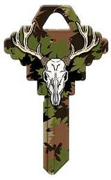 SC1 KEYBLANK DEER W/CAMOUFLG, Pack of 5
