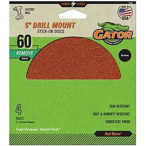 5IN 60GRIT PSA DISC 4PK