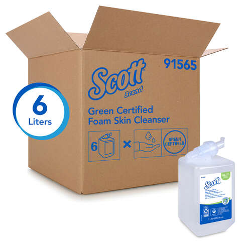 Scott Essential No Scent Foam Hand Soap 1 L, Pack of 6