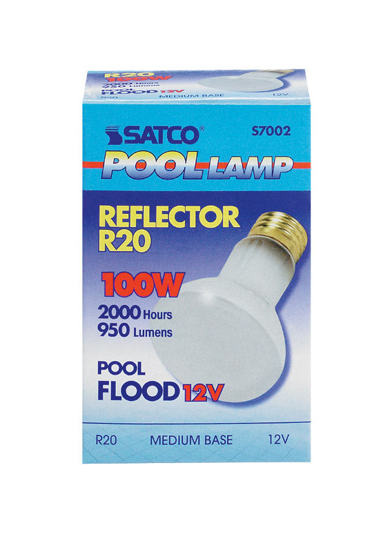 Satco 100 W R20 Floodlight Incandescent Bulb E26 (Medium) Soft White 1 pk