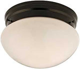 Boston Harbor F13BB01-6854-ORB Single Light Round Ceiling Fixture, 120 V, 60 W, 1-Lamp, A19 or CFL Lamp, Bronze Fixture