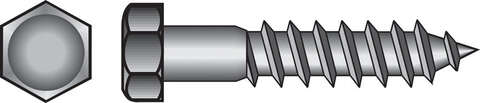 Hillman 1/2 in. X 12 in. L Hex Zinc-Plated Steel Lag Screw 25 pk