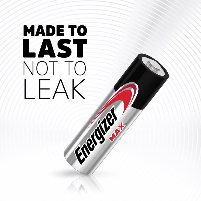 Energizer Max AA Alkaline Batteries 8 pk Carded