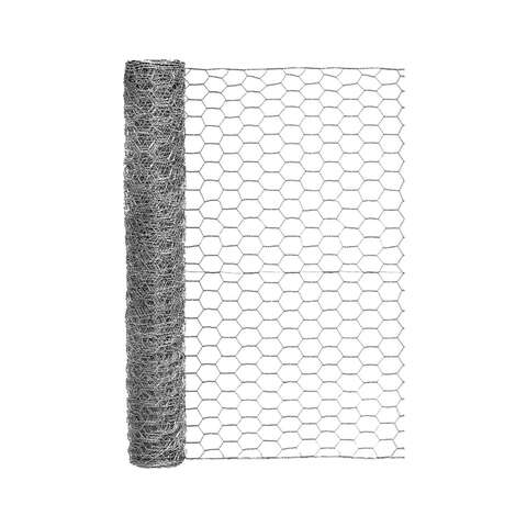 Garden Craft 24 in. H X 25 ft. L Galvanized Steel Poultry Netting 1 in.